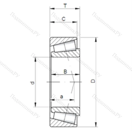 Подшипник роликовый радиально-упорный 302/28 A от производителя  CX