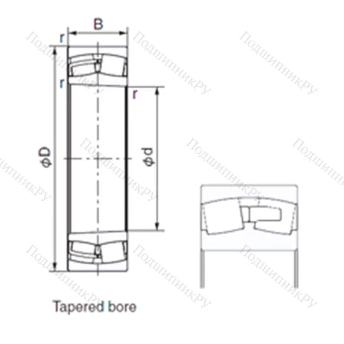Подшипник роликовый радиальный 23256EK