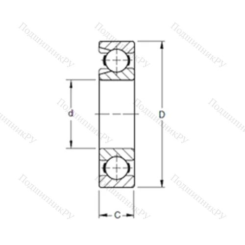 Подшипник шариковый радиальный 234W
