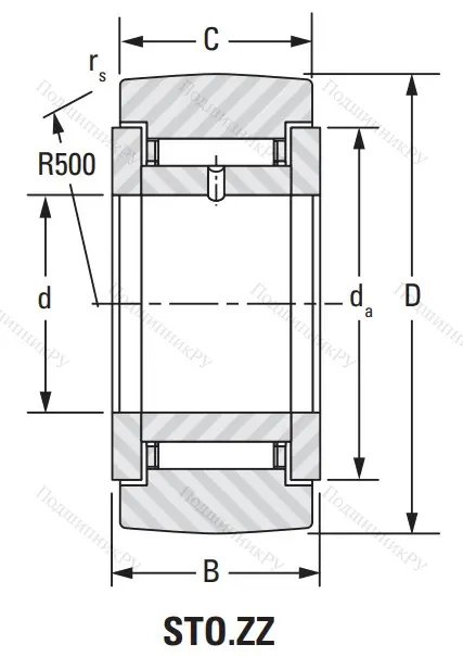 Подшипник STO 30 ZZ