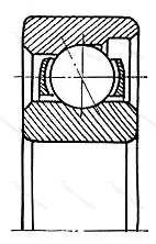 Подшипник  6010 (E 10) размер 10x28x8 от производителя  ГПЗ-4 Подшипник  6010 (E 10) размер 10x28x8 от производителя  ГПЗ-4
