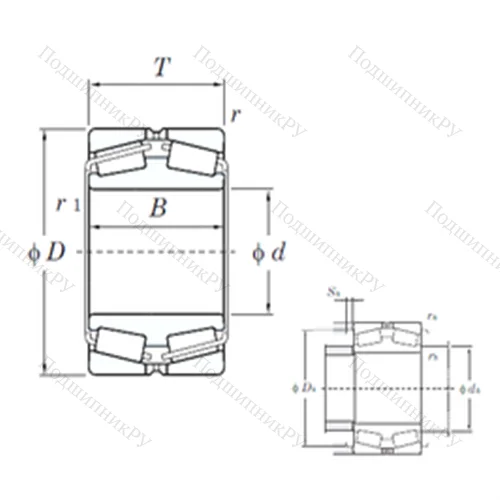 Подшипник роликовый радиально-упорный 45240 от производителя  KOYO Подшипник роликовый радиально-упорный 45240 от производителя  KOYO