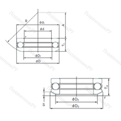 Подшипник шариковый упорный