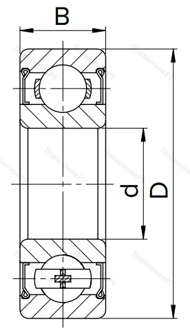 Миниатюрный шариковый подшипник MR 105 ZZ в Нижнем Тагиле Миниатюрный шариковый подшипник MR 105 ZZ в Нижнем Тагиле