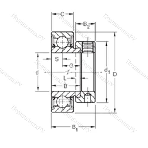 Подшипник шариковый радиальный RA 110RR