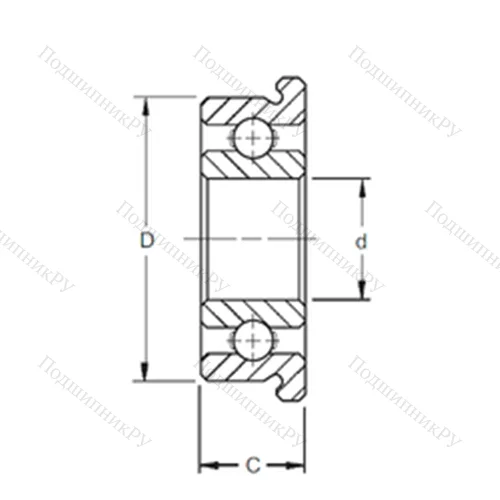 Подшипник шариковый радиальный SMF 83