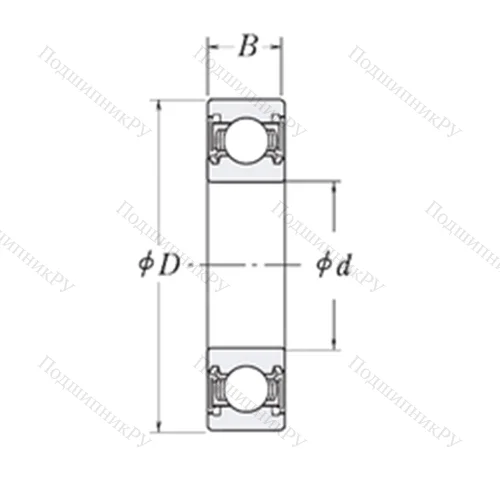 Подшипник шариковый радиальный LJ 5/8-2RS