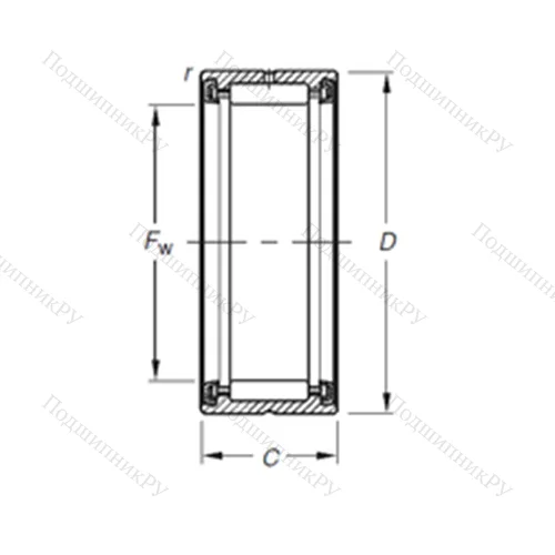 Подшипник игольчатый радиальный RNA 4901.2RS