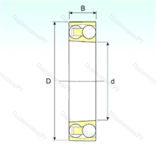 Подшипник шариковый радиальный самоцентрирующийся 2307 KTN 9