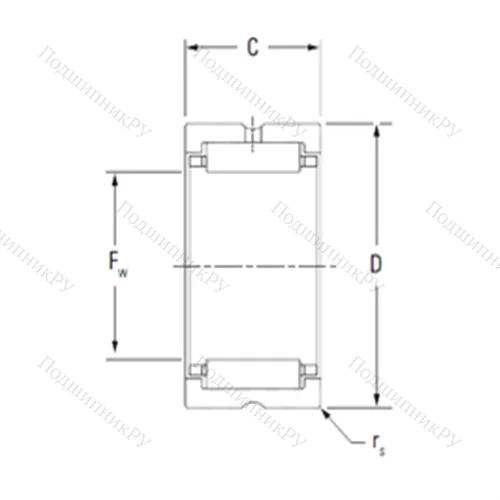 Подшипник игольчатый радиальный HJ-243320 от производителя  KOYO Подшипник игольчатый радиальный HJ-243320 от производителя  KOYO