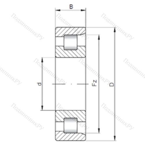 Подшипник роликовый радиальный NF 31/560 от производителя  CX Подшипник роликовый радиальный NF 31/560 от производителя  CX