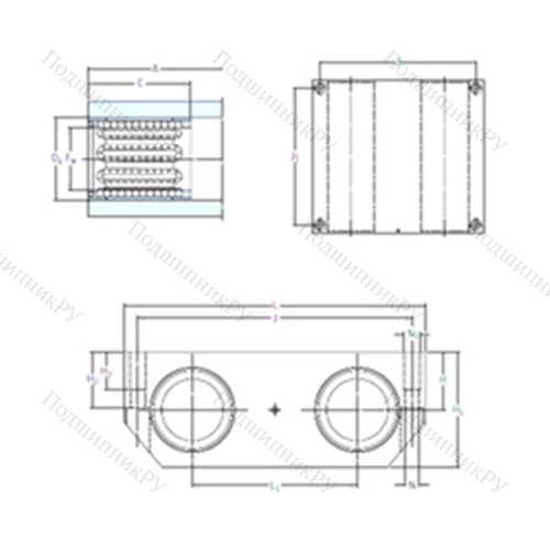 Подшипник шариковый линейный LQBR 20-2LS от производителя  SKF