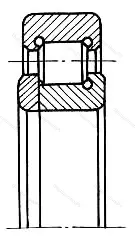 Модификация подшипника А-492718Т1У размер 90x180x30 от производителя  ГПЗ-4 Модификация подшипника А-492718Т1У размер 90x180x30 от производителя  ГПЗ-4
