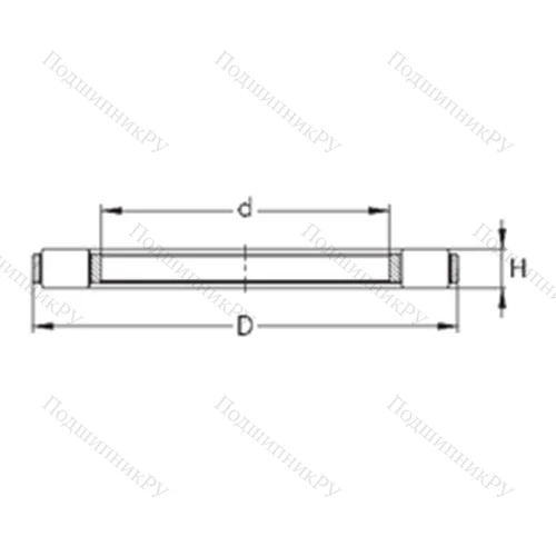 Подшипник роликовый упорный K 81222-MB