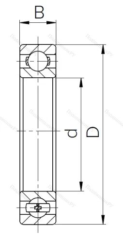 Шариковый однорядный подшипник 217 (6217) в Нижнем Тагиле