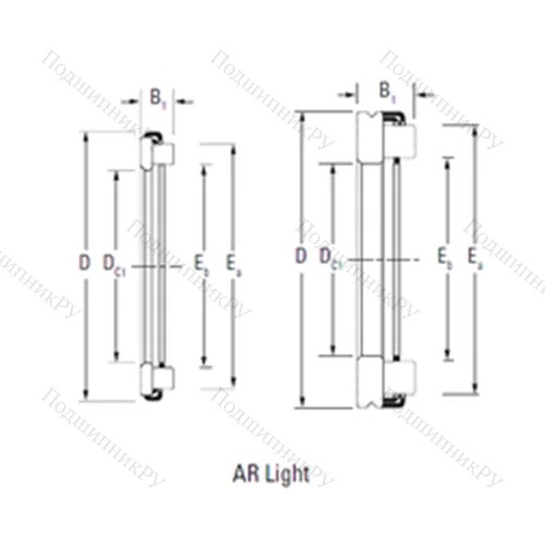 Подшипник игольчатый упорный AR 7 20 35 от производителя  TIMKEN Подшипник игольчатый упорный AR 7 20 35 от производителя  TIMKEN