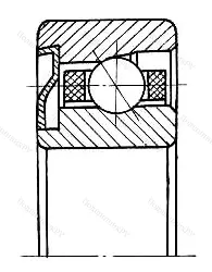 Модификация подшипника 5-606019 размер 9x24x7 от производителя  ГПЗ-31 Модификация подшипника 5-606019 размер 9x24x7 от производителя  ГПЗ-31