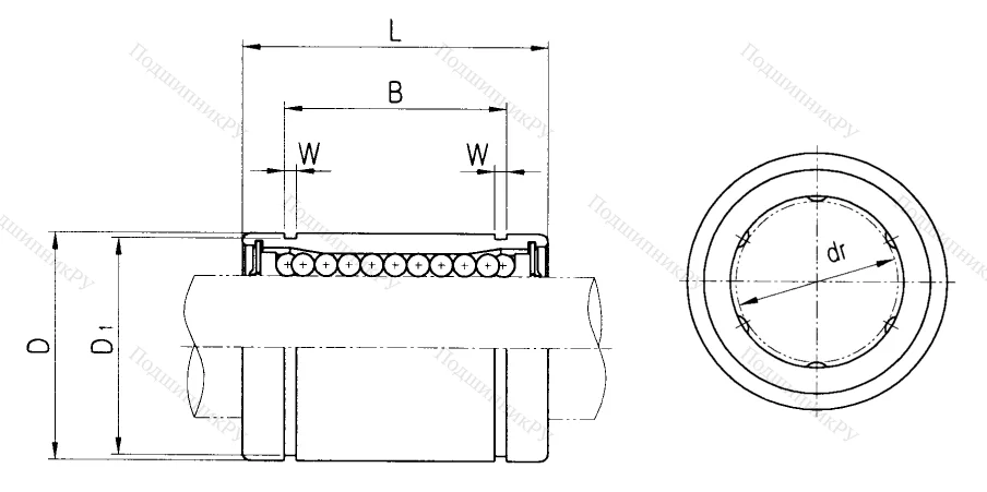 Подшипник LM 25 UU в Нижнем Тагиле