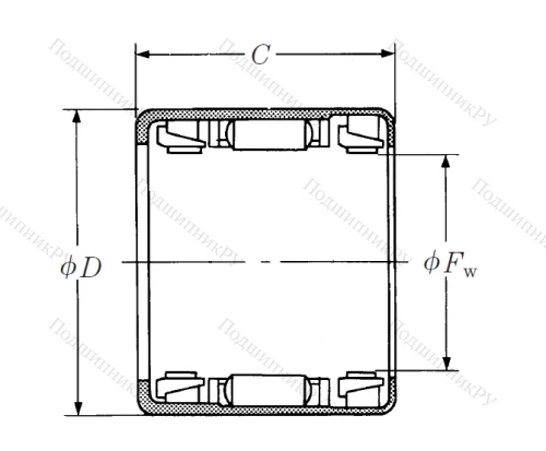 Подшипник обгонной муфты  4 RCB-121616 в Нижнем Тагиле