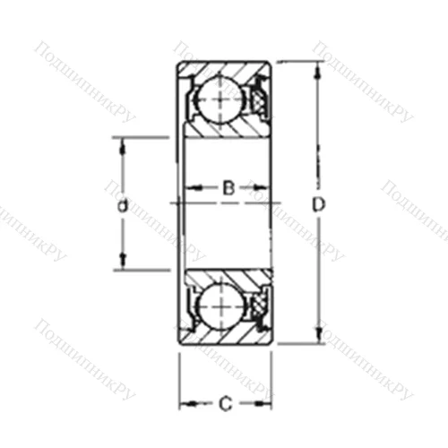 Подшипник шариковый радиальный 39KTD