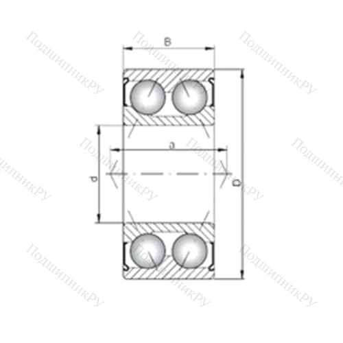Подшипник шариковый радиально-упорный 3800 ZZ от производителя  CX