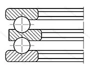 Подшипник  52222 (38222) размер 95x160x67 от производителя  SKF Подшипник  52222 (38222) размер 95x160x67 от производителя  SKF