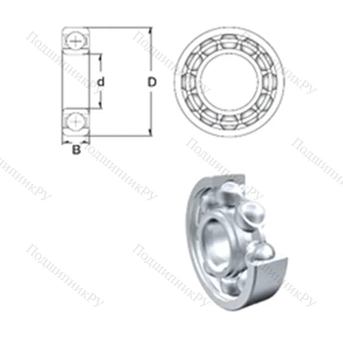Подшипник шариковый радиальный S 6209 от производителя  ZEN