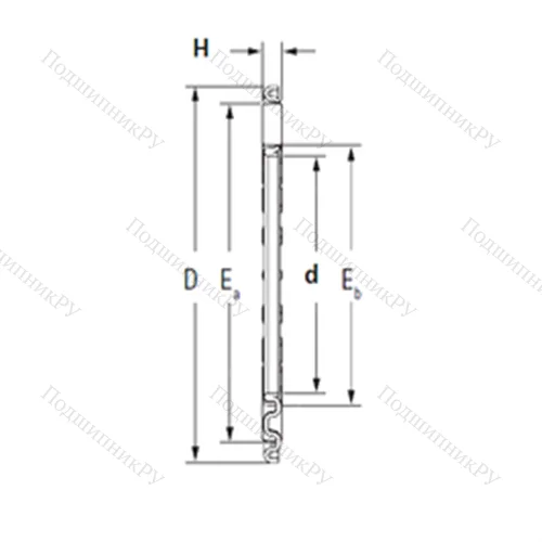 Подшипник игольчатый упорный