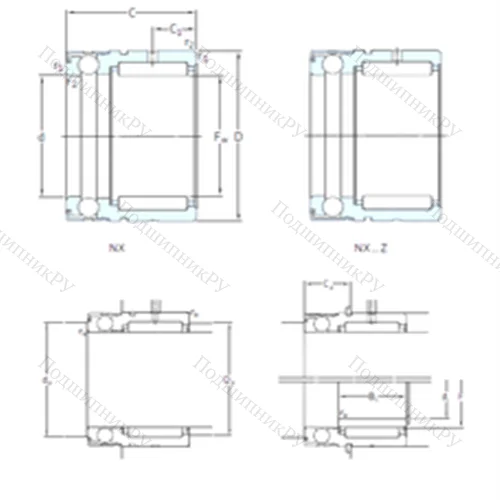 Подшипник комбинированный NX 10Z от производителя  SKF