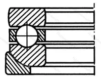Подшипник 53208+U 208 размер 40x68/72x23
