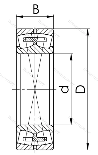 Сферический роликовый подшипник с конической посадкой на вал 113520 Н (22220 MKW 33) в Нижнем Тагиле