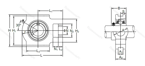 Подшипниковый узел UCT 316 в Нижнем Тагиле Подшипниковый узел UCT 316 в Нижнем Тагиле