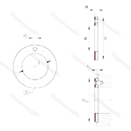 Подшипник скольжения EGW 12-E 40-B