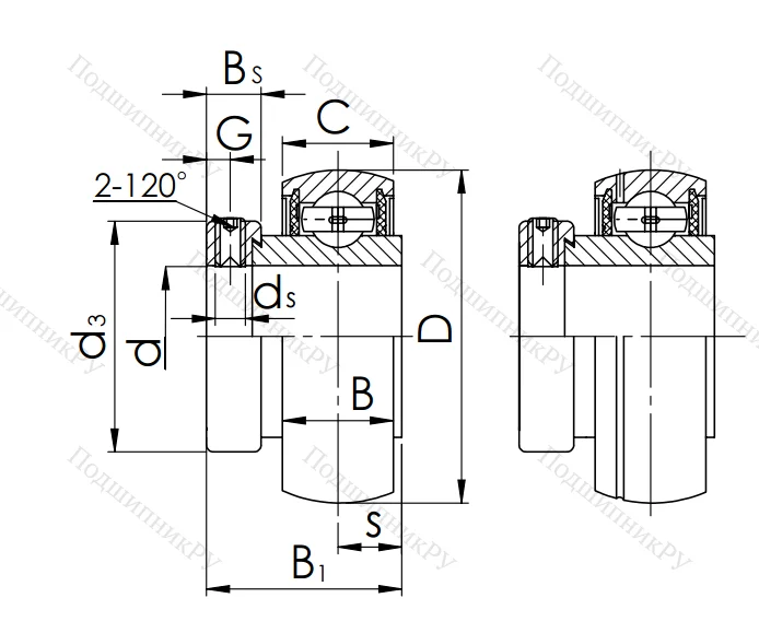 Корпусный подшипник SA 206 (AEL 206) 82HP15FIJB в Нижнем Тагиле