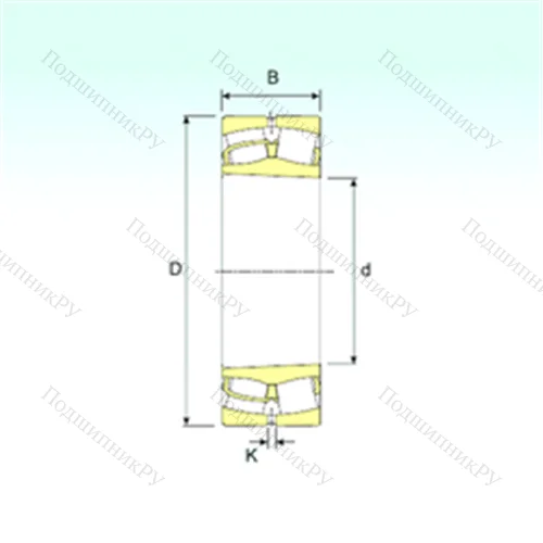 Подшипник роликовый радиальный самоцентрирующийся 22311 K от производителя  ISB