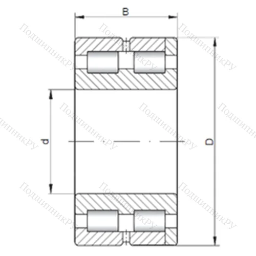 Подшипник роликовый радиальный NNC 4834 V от производителя  CX