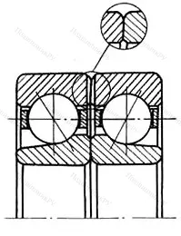 Модификация подшипника 5-336208К размер 40x80x36
