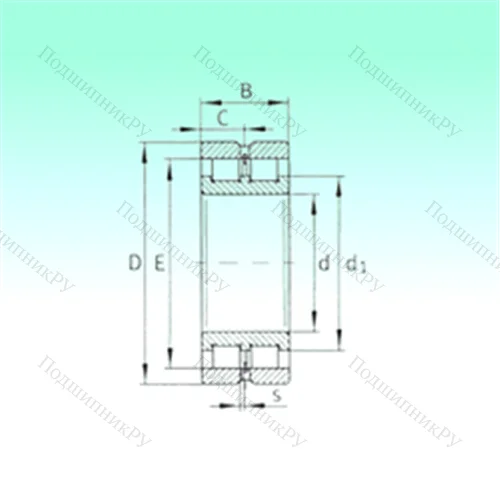 Подшипник роликовый радиальный SL 024956 от производителя  NBS