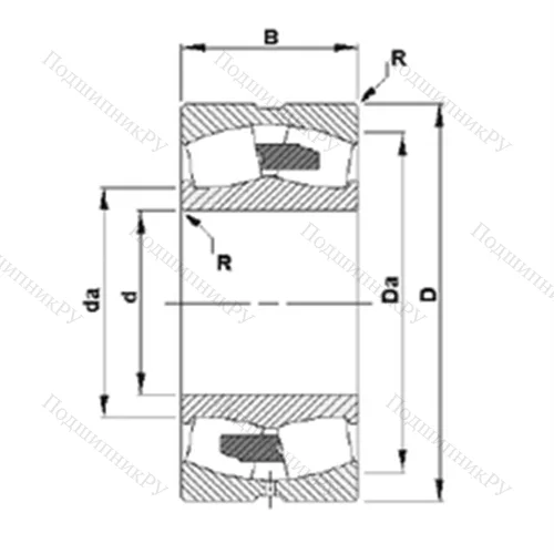 Подшипник роликовый радиальный самоцентрирующийся