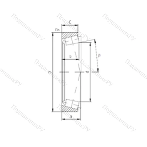 Подшипник роликовый радиально-упорный I-90921