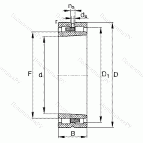 Подшипник роликовый радиальный NNU 4932-S-K-M-SP от производителя  FAG Подшипник роликовый радиальный NNU 4932-S-K-M-SP от производителя  FAG