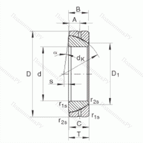 Подшипник шарнирный GE 60-SX