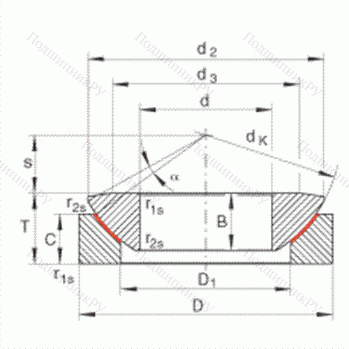 Подшипник шарнирный GE 12-AW