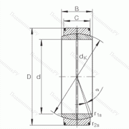 Подшипник шарнирный GE 750-DO