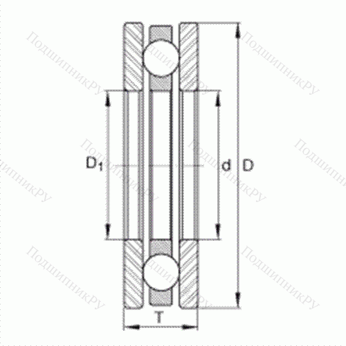 Подшипник шариковый упорный 4426 от производителя  INA Подшипник шариковый упорный 4426 от производителя  INA