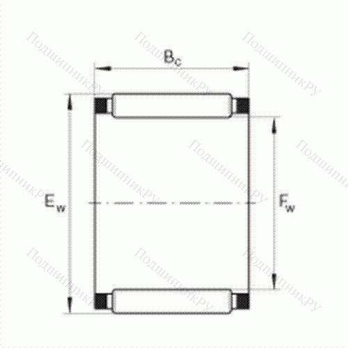 Подшипник роликовый игольчатый без колец K 17X 21X 10 от производителя  INA Подшипник роликовый игольчатый без колец K 17X 21X 10 от производителя  INA