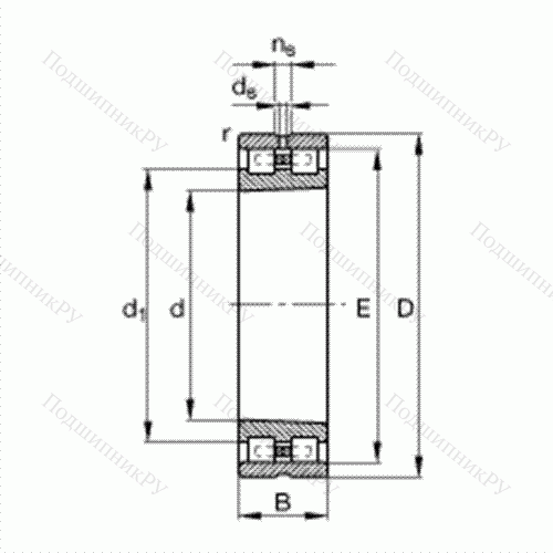 Подшипник роликовый радиальный NN 3006-AS-K-M-SP от производителя  FAG Подшипник роликовый радиальный NN 3006-AS-K-M-SP от производителя  FAG